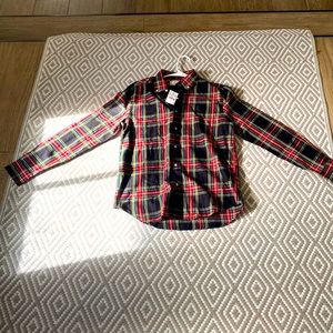 Crewcuts Boys Black Tartan Shirt